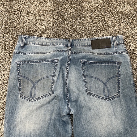 Men’s Calvin Klein slim straight jeans. Size 34X30 - Picture 7 of 9
